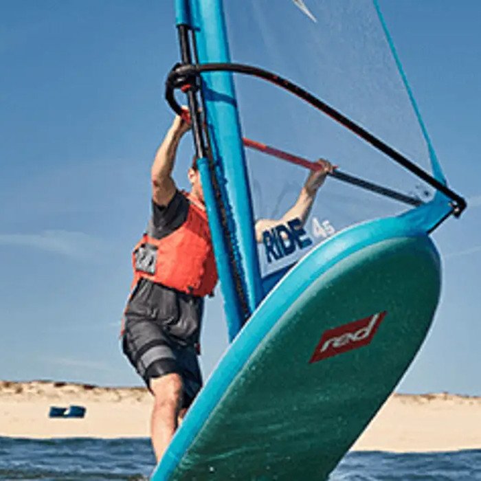2024 Red Paddle Co 10'7'' Windsurf MSL Stand Up Paddle Board & Hybrid Stoere Peddel 001-001-002-0066 -.. Blue